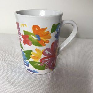 ROYAL NORFOLK floral white, green, orange, red mug